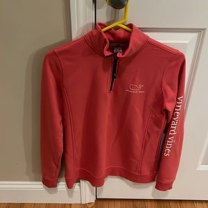 Pink Vineyard Vines Quarter Zip